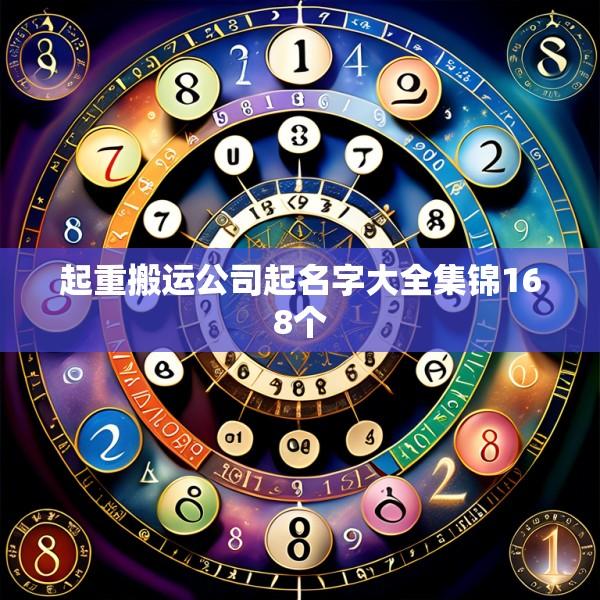 起重搬运公司起名字大全集锦168个