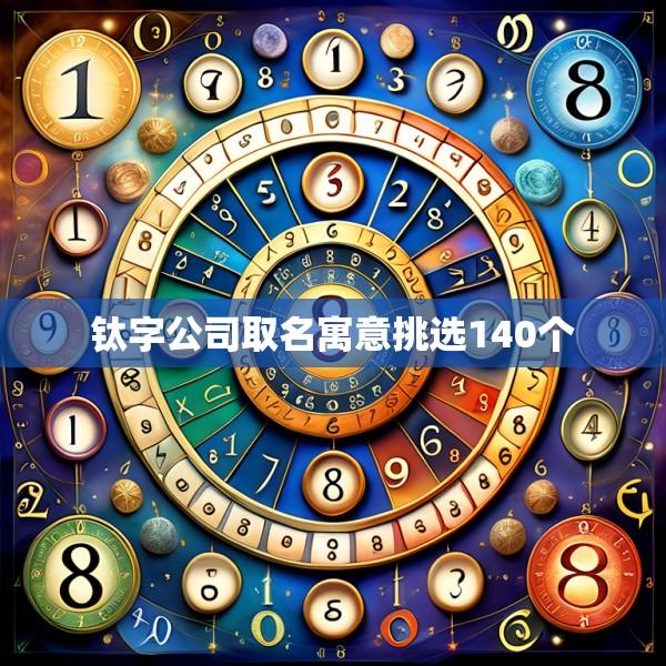 钛字公司取名寓意挑选140个