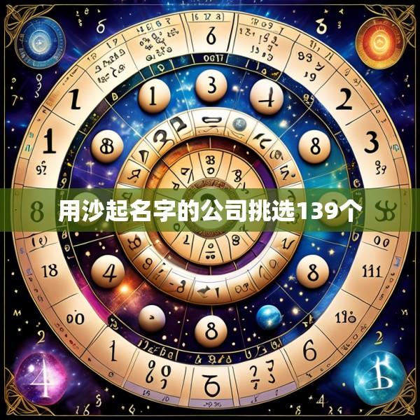 用沙起名字的公司挑选139个
