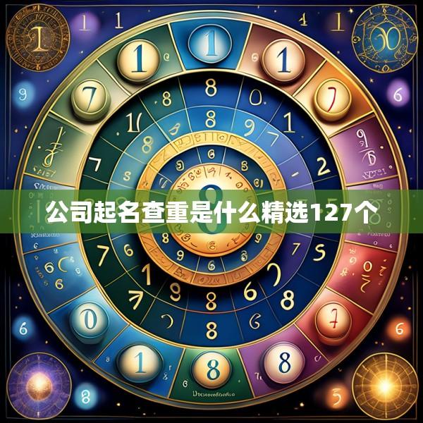 公司起名查重是什么精选127个