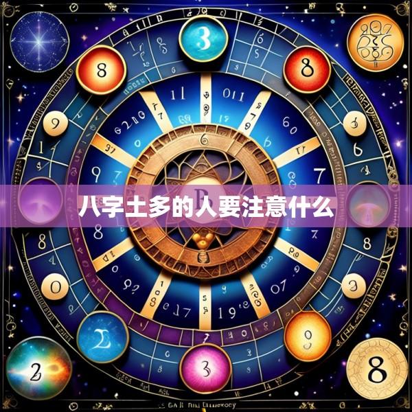 八字土多的人要注意什么