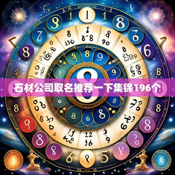 石材公司取名推荐一下集锦196个